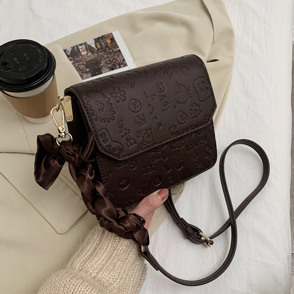 Eko bőrből készült kis női táska 3D alkalmazásokkal