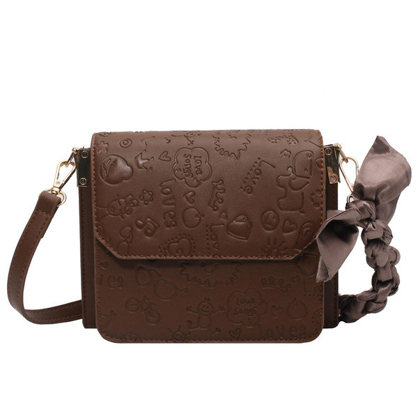 Eko bőrből készült kis női táska 3D alkalmazásokkal