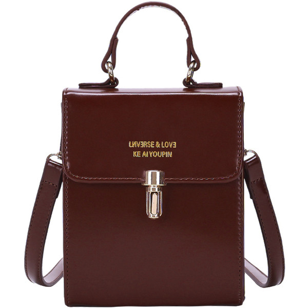 Geanta de dama eleganta din piele ecologica cu inchidere metalica