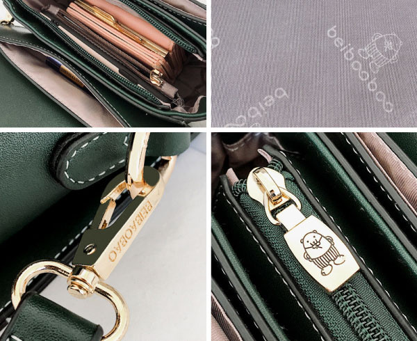 Ženska kožna torba sa aplikacijom