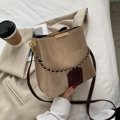 Ležerna kožna torba s kratkom i dugom ručkom