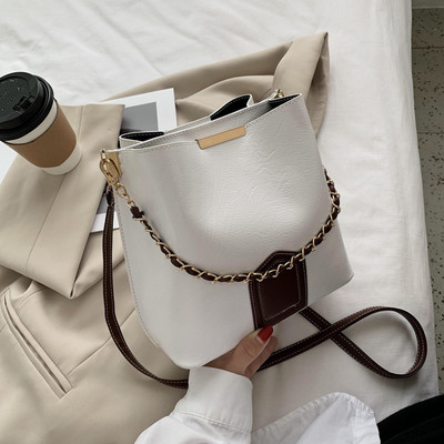 Ležerna kožna torba s kratkom i dugom ručkom