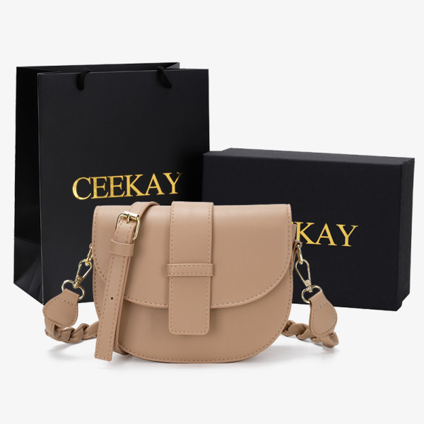 Νέο μοντέλο γυναικεία έκο δερμάτινη τσάντα με μακριά λαβή