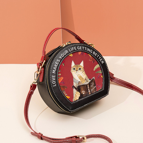 Új modell női táska hengeres formával és alkalmazással