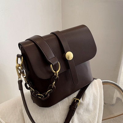 Γυναικεία καθημερινή έκο δερμάτινη τσάντα με μακριά λαβή σε διαφορετικά χρώματα