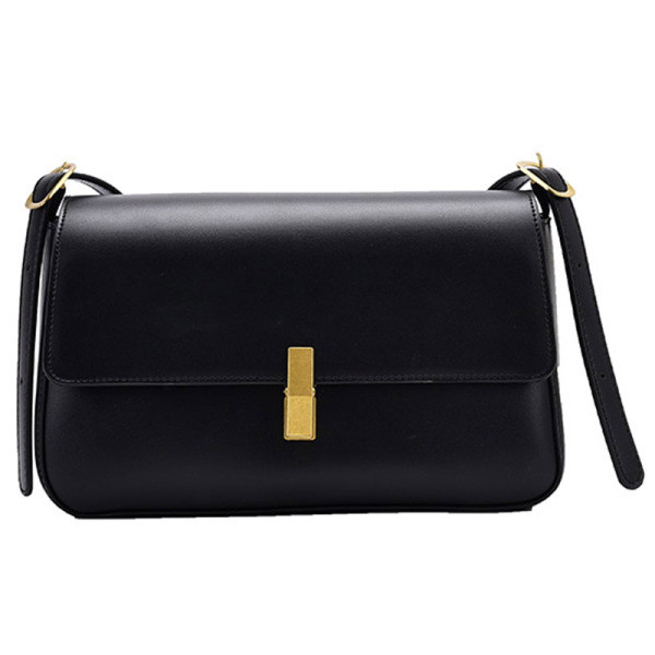 Naiste metallist kinnitusega nahast kott