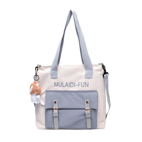 Uue mudeli kahe sangaga naiste tekstiilist kott