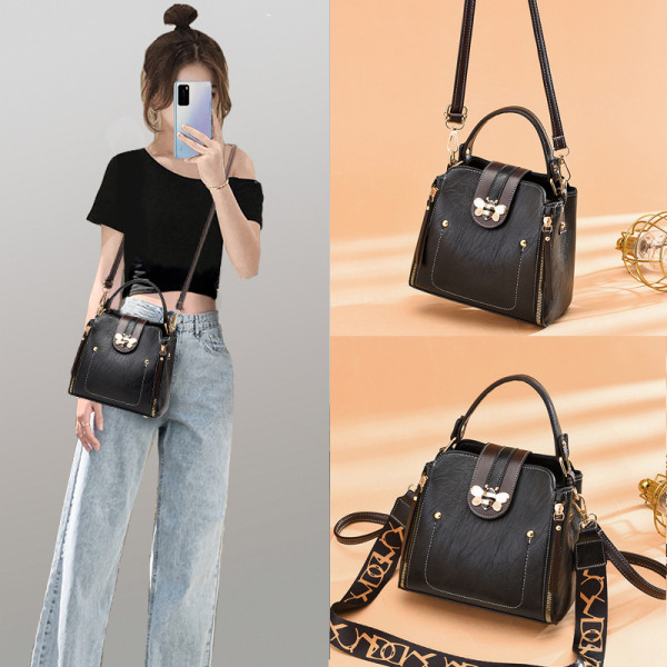 Γυναικεία τσάντα νέο μοντέλο με μεταλλική αγκράφα - μέλισσα