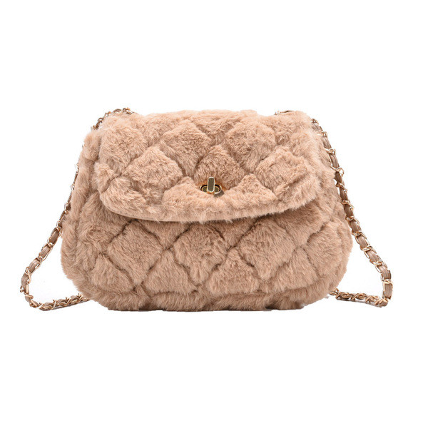 Új modell női pehelytáska fém válllánccal