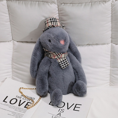 Küülikukujuline kaasaegne naistekott metallist ketiga