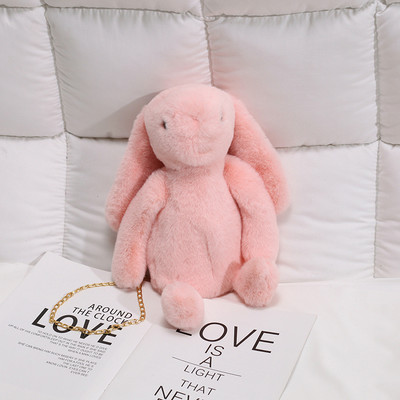 Küülikukujuline kaasaegne naistekott metallist ketiga