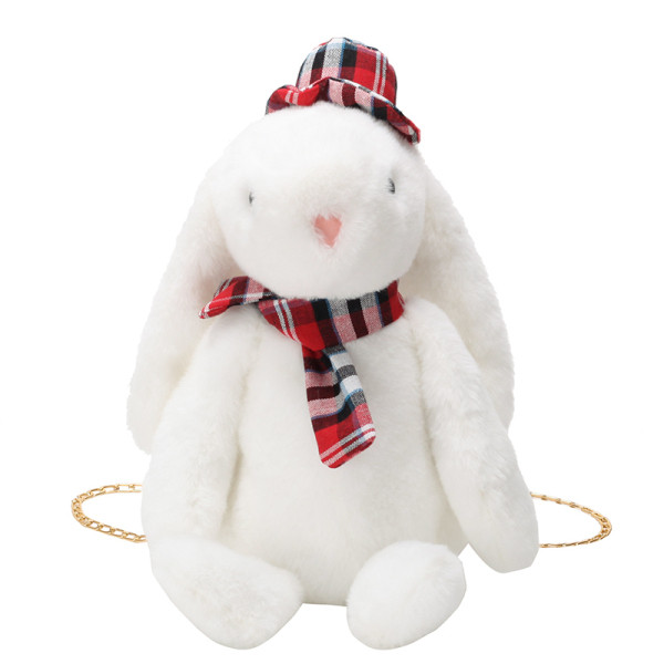 Küülikukujuline kaasaegne naistekott metallist ketiga