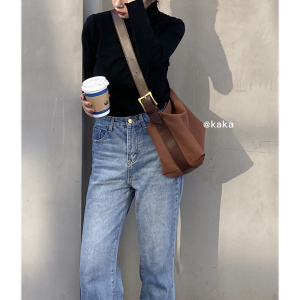 Velika ženska torba od eko kože i eko brušene kože