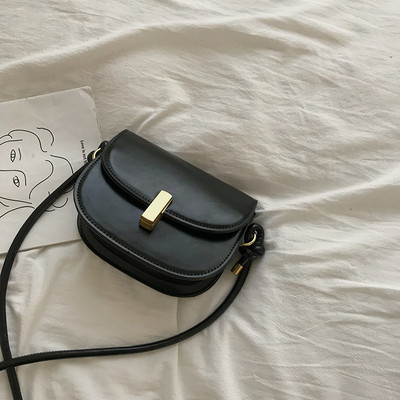 Moodne väike ökonahast kott metallist lukuga