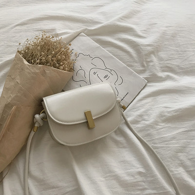 Moodne väike ökonahast kott metallist lukuga