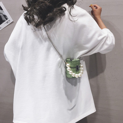 Moodne väike pärlitega naistekott