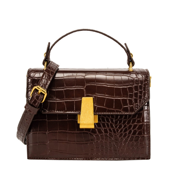 Naiste väike eco-nahast lukuga kott