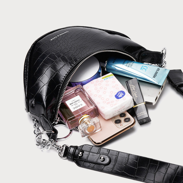 Új modell női válltáska cipzárral