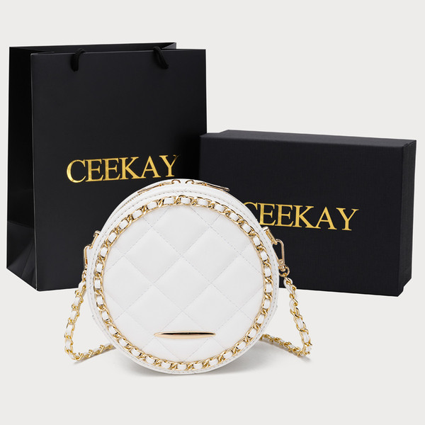 Moderna ženska okrugla torba sa patentnim zatvaračem