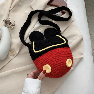 Νέο μοντέλο πλεκτή γυναικεία τσάντα ώμου