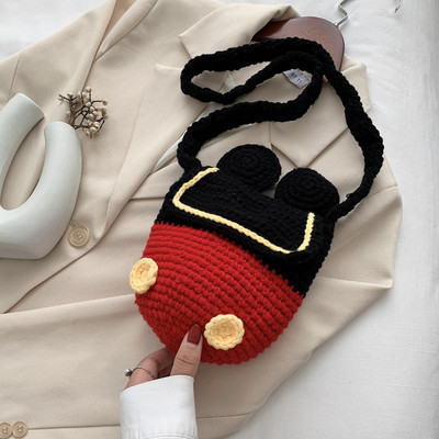 Νέο μοντέλο πλεκτή γυναικεία τσάντα ώμου