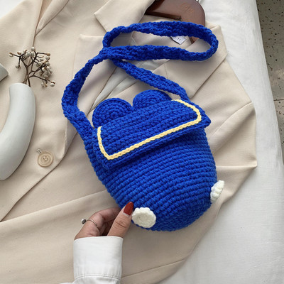 Νέο μοντέλο πλεκτή γυναικεία τσάντα ώμου