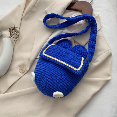 Νέο μοντέλο πλεκτή γυναικεία τσάντα ώμου