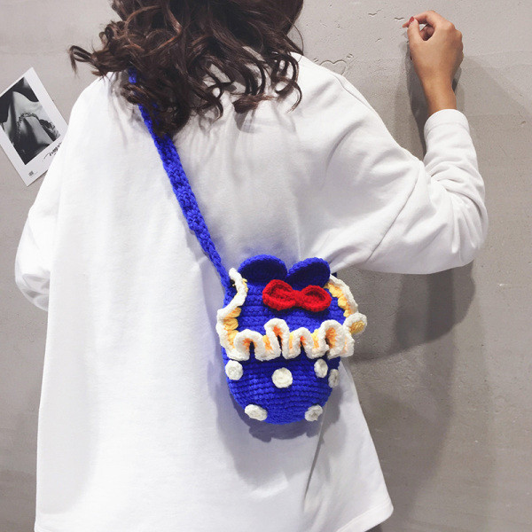 Νέο μοντέλο πλεκτή γυναικεία τσάντα ώμου