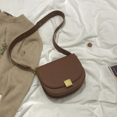 Öko-nahast moodne naiste kott metallist pandlaga