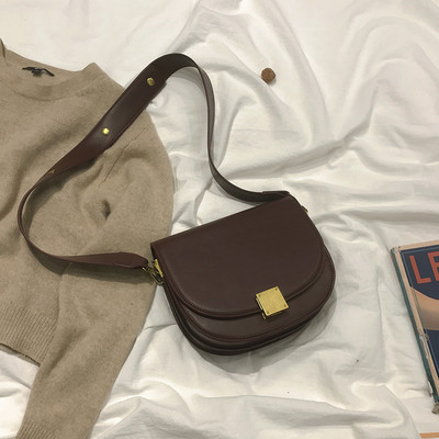 Öko-nahast moodne naiste kott metallist pandlaga