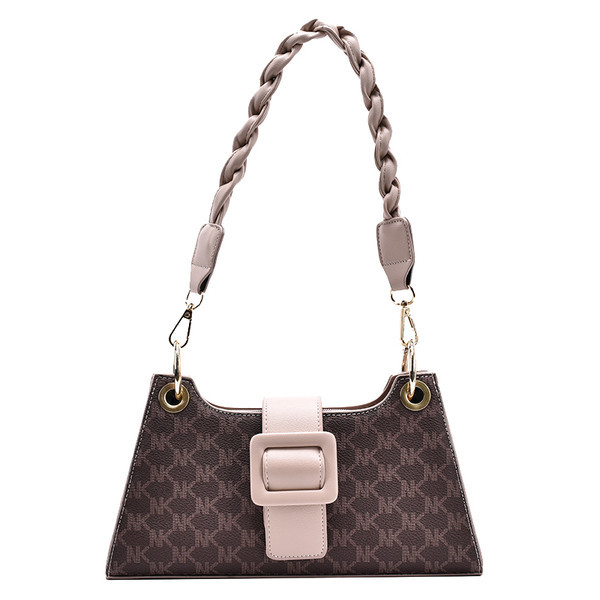 Pruunis ja beežis naiste vabaajakott