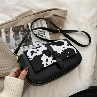 Нов модел елегантна дамска чанта с животински принт