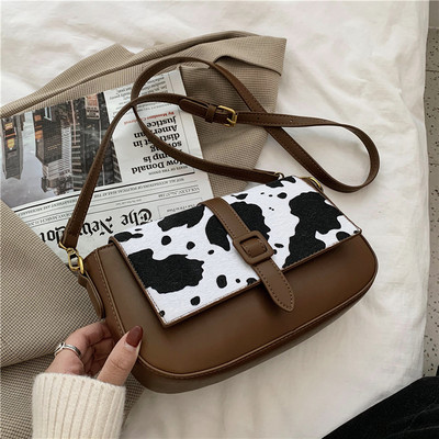 Нов модел елегантна дамска чанта с животински принт