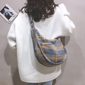 Új modell női kockás válltáska