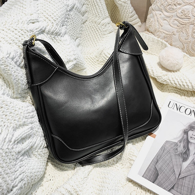 Naiste vabaaja pika sangaga nahast kott