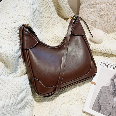 Naiste vabaaja pika sangaga nahast kott