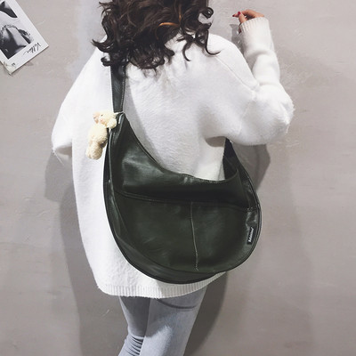 Модерна дамска чанта от изкуствена кожа -за рамо