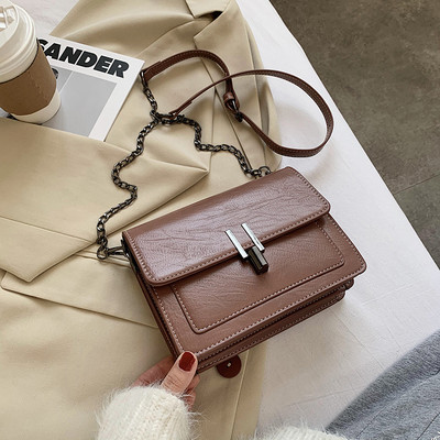 Naiste igapäevane neljas värvitoonis pika sangaga nahast kott