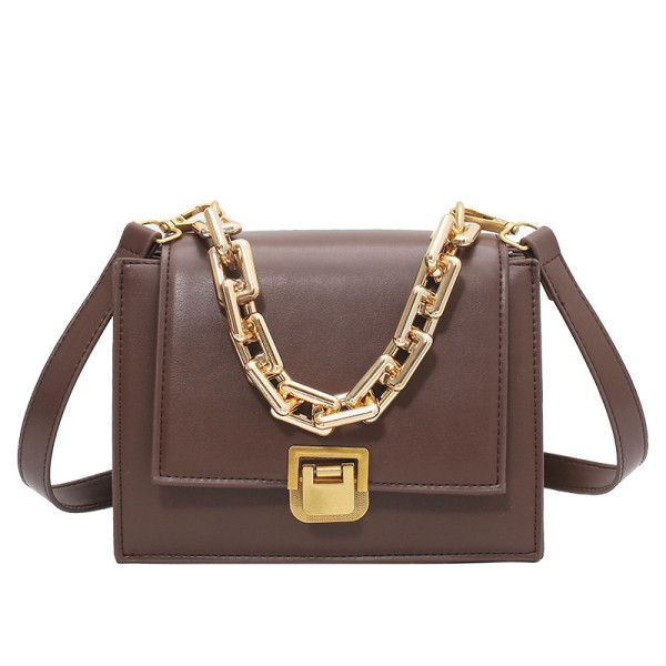 Ženska kožna torba sa metalnim lancem u četiri boje