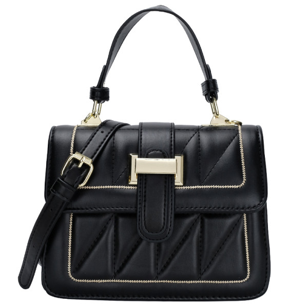 Bőr kézitáska rövid és hosszú fogantyúval