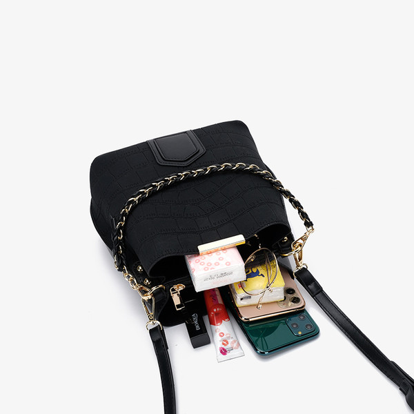 Naiste nahast kott-retro stiilis kahe sangaga