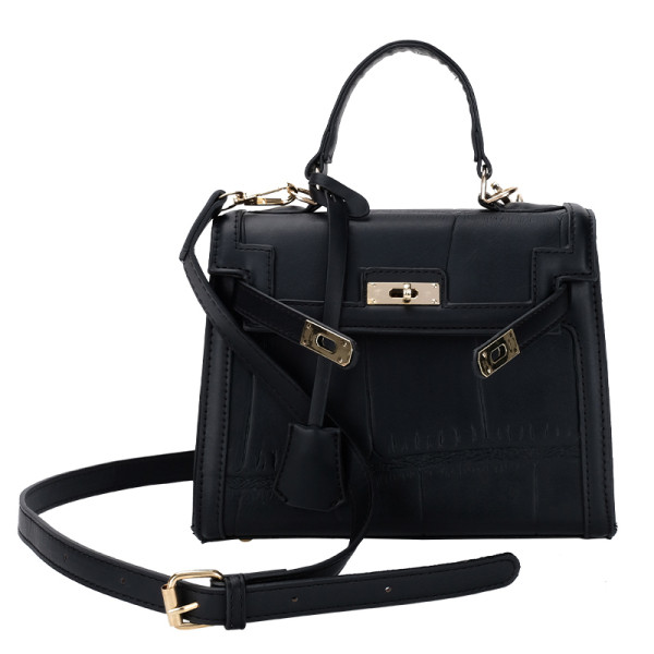 Stiilne naiste nahast kott lukuga