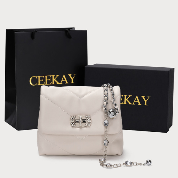 Új modell női bőrtáska hosszú füllel és medállal