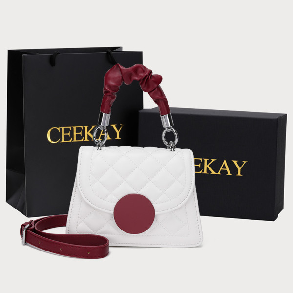 Új modell eko bőrből készült női táska, két füllel