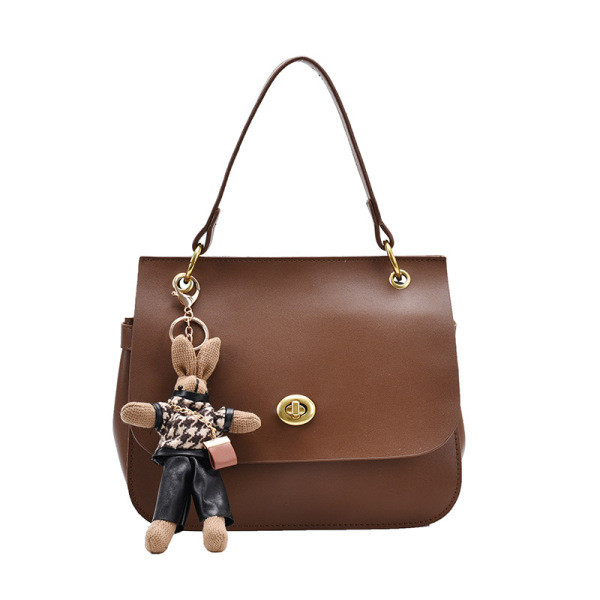 Modern női táska eko bőrből, 3D medállal