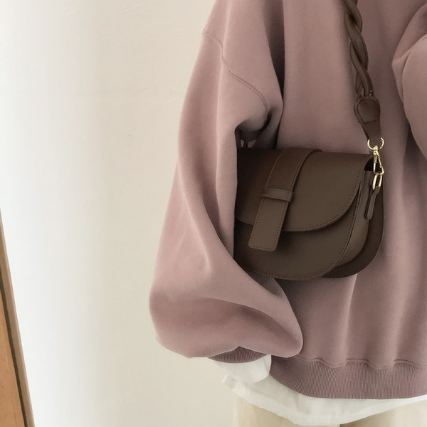 Naiste väike ökonahast kahe sangaga kott