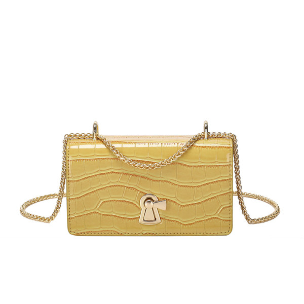 Καθημερινή μικρή οικολογική δερμάτινη τσάντα με μεταλλική στερέωση - δύο μεγέθη