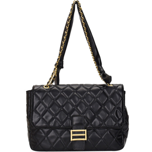 Ženska kožna torba sa metalnom kopčom