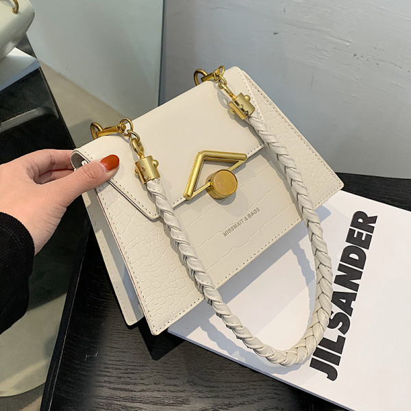 Stiilne kootud sangaga ökonahast naistekott