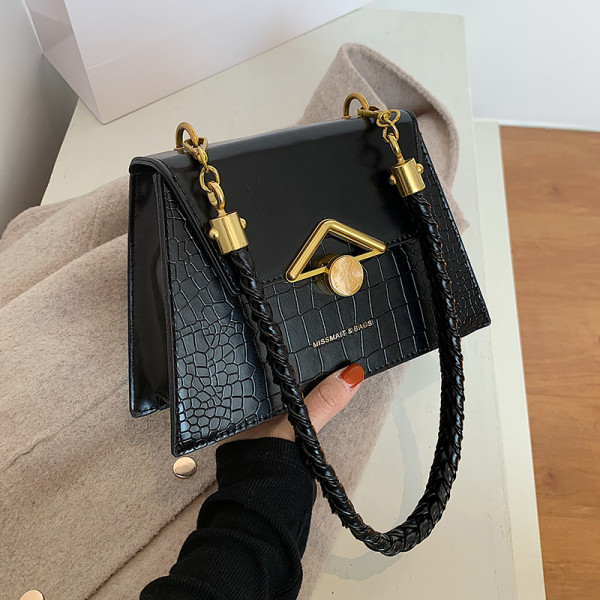 Stiilne kootud sangaga ökonahast naistekott